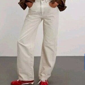 We The Free Cream Straight Leg Jeans